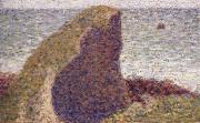 Georges Seurat Study for Le Bec du Hoc,Grandcampe France oil painting artist